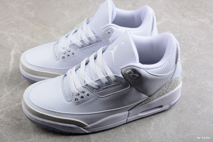 Rep 3 air white retro jordan triple 136064-111 0510